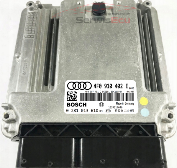 ECU AUDI A6 3.0 TDI EDC16CP34 4F0910402E 0281013610 IMMO OFF