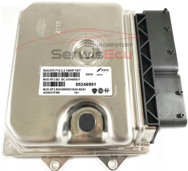 ECU DUCATO 2.3 JTD 55246951 MJD 8F3.B2 MJD8F3.B2 PLUG AND PLAY / NOWY