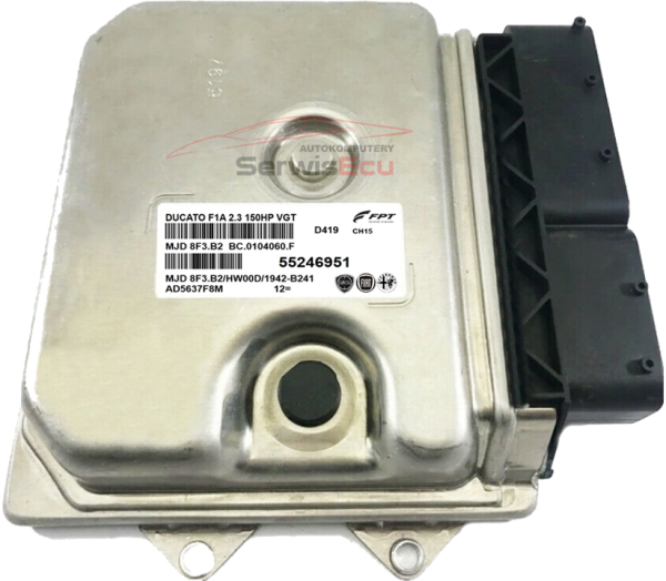 ECU DUCATO 2.3 JTD 55246951 MJD 8F3.B2 MJD8F3.B2 VIRGIN PLUG AND PLAY UZYWANY