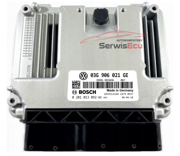 KOMPUTER ECU VW 2.0 03G906021GE 0281013092 IMMO OFF