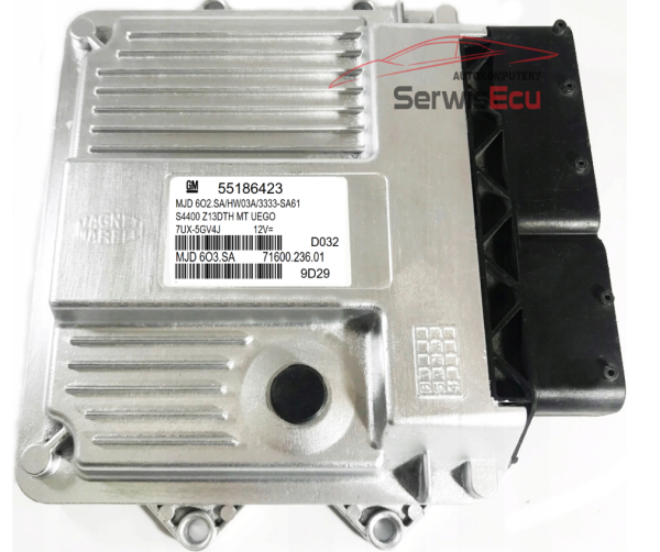 KOMPUTER ECU OPEL CORSA D 55186423 MJD6O3.SA + PIN