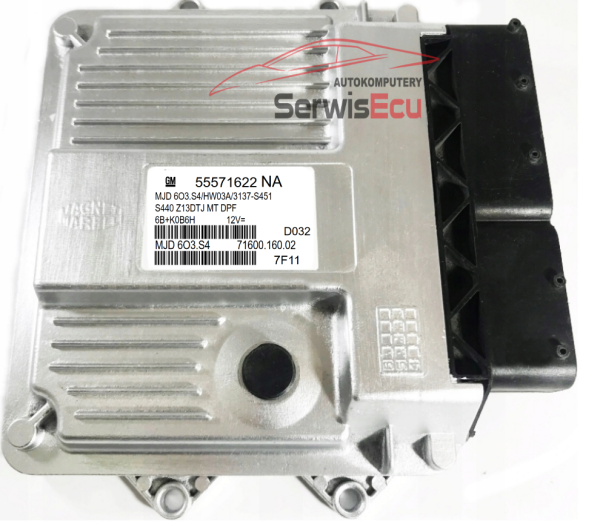 KOMPUTER ECU OPEL CORSA D 55571622 NA MJD6O3.S4 + PIN
