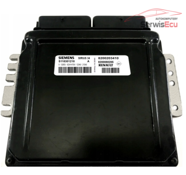 KOMPUTER RENAULT 1.6 SIRIUS34 S118301218A 8200203410 PLUG&PLAY