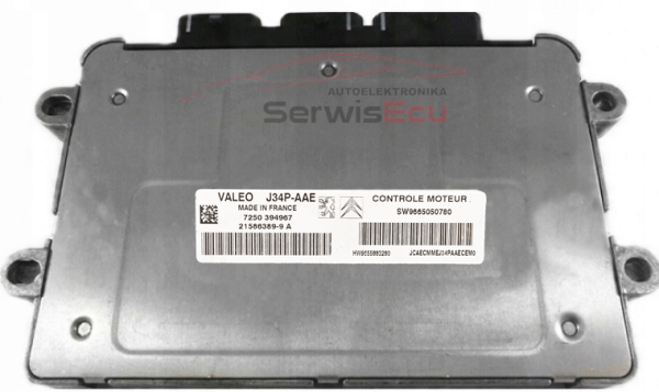 KOMPUTER ECU PEUGEOT 206 1.4 9665050780 21586389-9A 9655883280 IMMO OFF