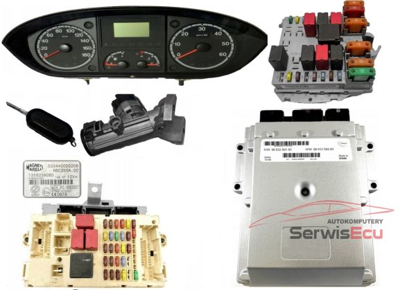 ZESTAW ECU BOXER 9663289180 9661256980 503440020206 1358173080 1349944080