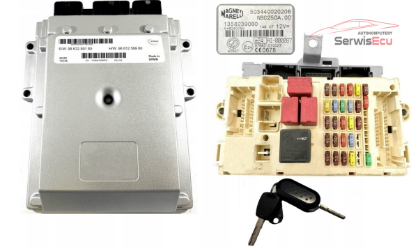 ZESTAW ECU DUCATO JUMPER BOXER 9663289180 9661256980 503440020206 PLUG&PLAY