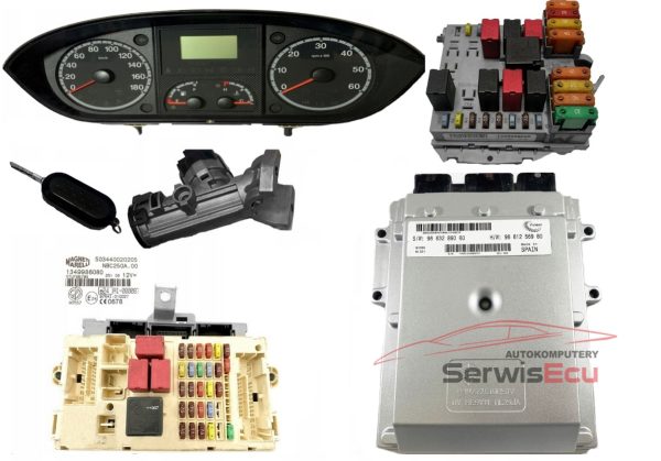 ZESTAW ECU BOXER 9663289080 9661256980 503440020205 13406272080 1349946080