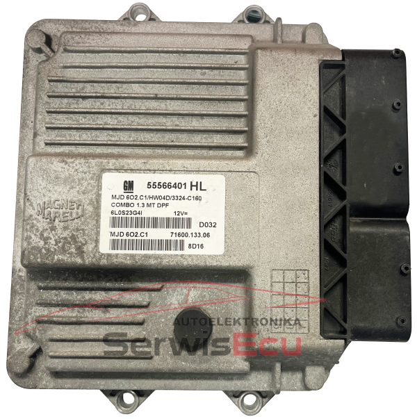 ECU OPEL COMBO 1.3CDTI 55566401 HL MJD6O2.C1+ PIN