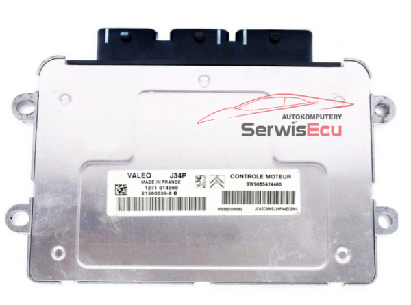 KOMPUTER ECU PEUGEOT CITROEN 9665424480 9651696680 J34P PSA IMMO OFF