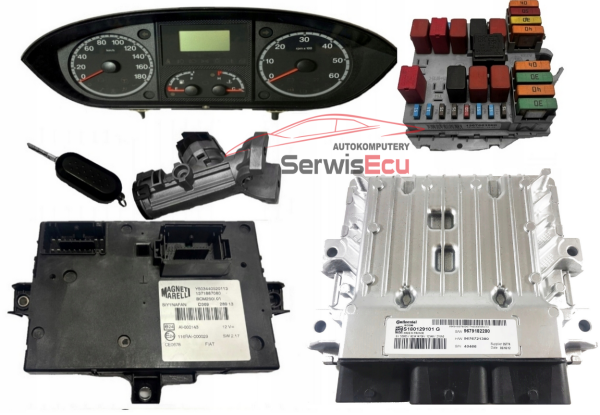 ZESTAW ECU BOXER S180129101G 9679182280 Y503440520113 1371843080 1367661080