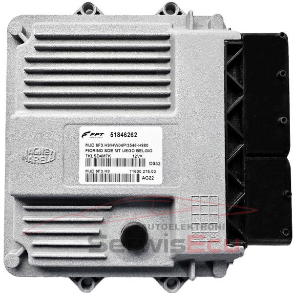 ECU FIAT FIORINO 1.3JTD 51846262 MJD6F3.H9