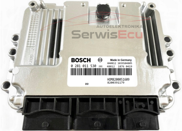 ECU RENAULT TRAFIC II 2.5 BOSCH HOM8200051609 0281011530 CZYSTY